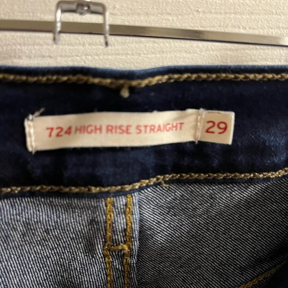 Levis 724 high rise straight jeans 29x30 - Picture 3 of 6